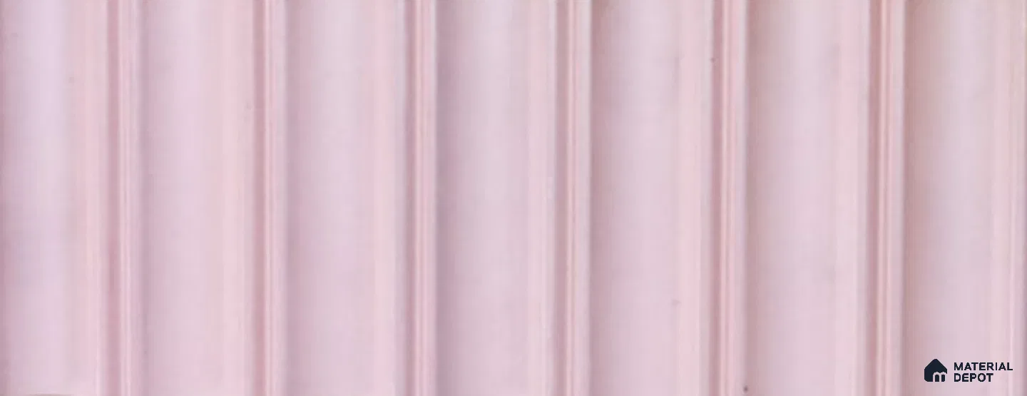 Pink Plain Colour Louver PN 05706 8 ft x 7.2 inch Charcoal Panel - 12 mm | Suitable for Feature Wall, TV Unit & Living Room | Width is Subjected to 5% Variation