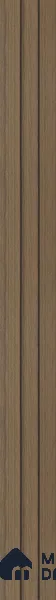 Brown Wooden Louver PN 05426 8 ft x 4.9 inch Charcoal Panel - 12 mm | Suitable for Feature Wall, TV Unit & Living Room | Width is Subjected to 5% Variation