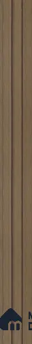 Brown Wooden Louver PN 05426 8 ft x 4.9 inch Charcoal Panel - 12 mm | Suitable for Feature Wall, TV Unit & Living Room | Width is Subjected to 5% Variation