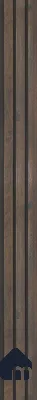 Wenge Wooden Louver SA 1009 8 ft x 4.9 inch Charcoal Panel -  mm | Suitable for Feature Wall, TV Unit & Living Room | Width is Subjected to 5% Variation