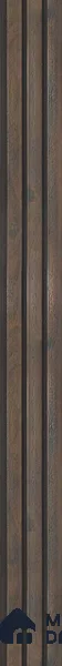 Wenge Wooden Louver SA 1009 8 ft x 4.9 inch Charcoal Panel - mm | Suitable for Feature Wall, TV Unit & Living Room | Width is Subjected to 5% Variation