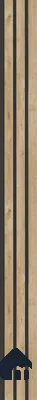 Beige Wooden Louver SA 1015 8 ft x 4.9 inch Charcoal Panel -  mm | Suitable for Feature Wall, TV Unit & Living Room | Width is Subjected to 5% Variation
