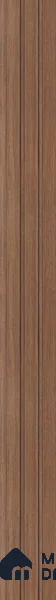 Brown Wooden Louver PN 05428 8 ft x 4.9 inch Charcoal Panel - 12 mm | Suitable for Feature Wall, TV Unit & Living Room | Width is Subjected to 5% Variation