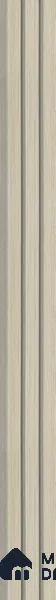 Ivory Wooden Louver SA 1023 8 ft x 4.9 inch Charcoal Panel - mm | Suitable for Feature Wall, TV Unit & Living Room | Width is Subjected to 5% Variation
