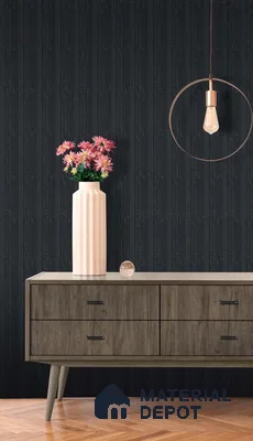 Black Plain Colour Louver SA 2003 8 ft x 4.9 inch Charcoal Panel -  mm | Suitable for Feature Wall, TV Unit & Living Room | Width is Subjected to 5% Variation