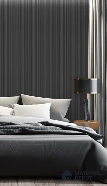 Black Plain Colour Louver SA 4004 8 ft x 4.9 inch Charcoal Panel -  mm | Suitable for Feature Wall, TV Unit & Living Room | Width is Subjected to 5% Variation