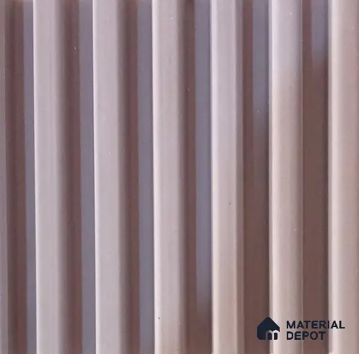 Pink Plain Colour Louver PN 02158 8 ft x 4 inch Charcoal Panel - 10 mm | Suitable for Feature Wall, TV Unit & Living Room | Width is Subjected to 5% Variation