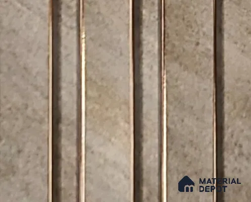 Brown Stone Louver PN 06342 8 ft x 4 inch Charcoal Panel - 10 mm | Suitable for Feature Wall, TV Unit & Living Room | Width is Subjected to 5% Variation