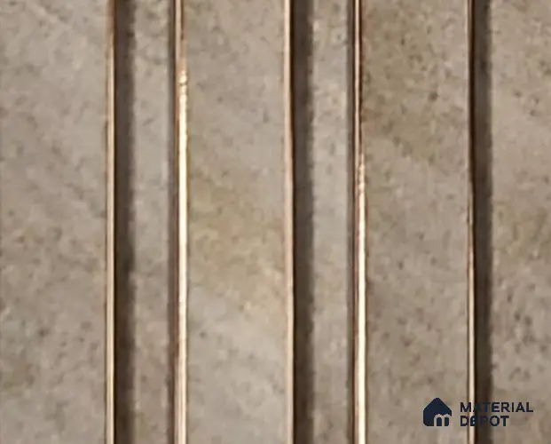 Brown Stone Louver PN 06342 8 ft x 4 inch Charcoal Panel - 10 mm | Suitable for Feature Wall, TV Unit & Living Room | Width is Subjected to 5% Variation