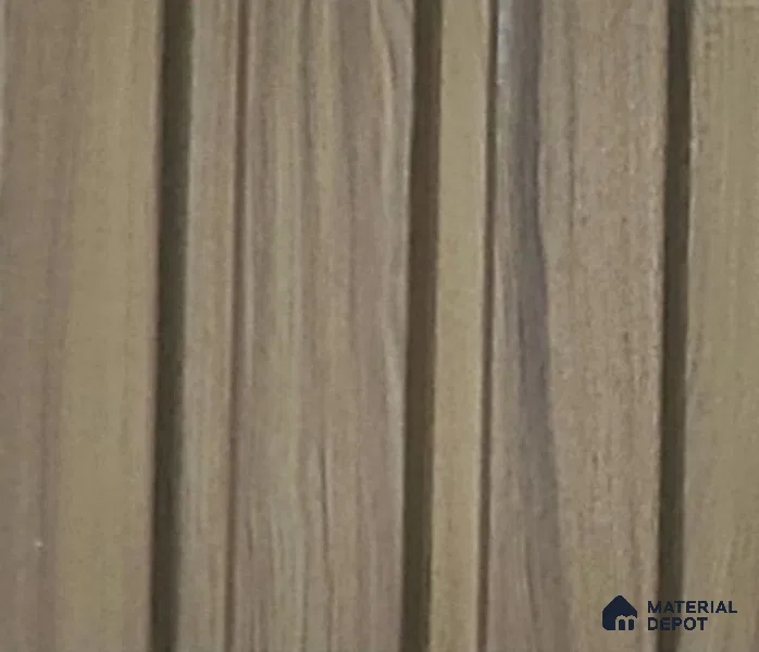 Brown Wooden Louver PN 06339 8 ft x 4 inch Charcoal Panel - 10 mm | Suitable for Feature Wall, TV Unit & Living Room | Width is Subjected to 5% Variation
