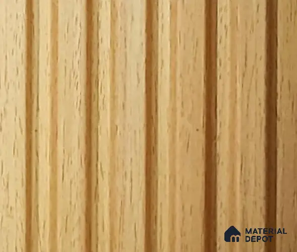Brown Wooden Louver PN 06353 8 ft x 4 inch Charcoal Panel - 10 mm | Suitable for Feature Wall, TV Unit & Living Room | Width is Subjected to 5% Variation