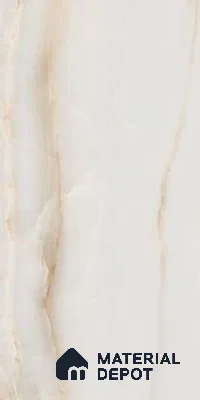 Marble Floor & Wall Tile TL 05810 Gravier Beige Pearl 2 ft x 4 ft Vitrified High Gloss Finish - 9 mm | 8 Random Design | Suitable for Living Room, Bedroom, Bathroom