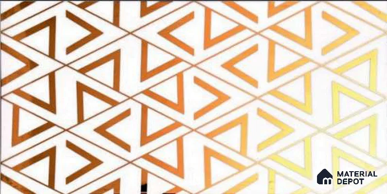 Glass Highlighter Wall Tile TL 13010 Golden Dawn 2 ft x 1 ft Glossy Finish Ceramic Tile - 9 mm | Suitable for Kitchen Wall, Bathroom Wall & Accent/Feature Wall