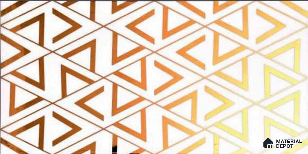 Glass Highlighter Wall Tile TL 13010 Golden Dawn 2 ft x 1 ft Glossy Finish Ceramic Tile - 9 mm | Suitable for Kitchen Wall, Bathroom Wall & Accent/Feature Wall