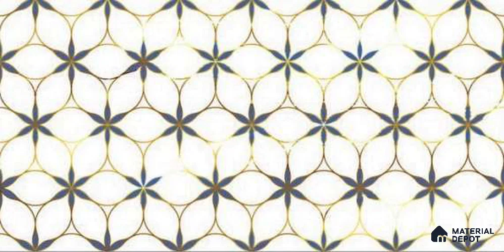Glass Highlighter Wall Tile TL 13012 Rose Radiance 2 ft x 1 ft Glossy Finish Ceramic Tile - 9 mm | Suitable for Kitchen Wall, Bathroom Wall & Accent/Feature Wall