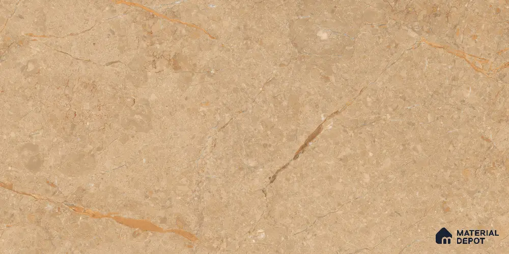 Brown Marble Wall & Floor Tile TL 07040 4 ft x 2 ft Vitrified Glossy Finish - 9 mm | 6 Random Design | Suitable for Living Room, Bedroom, Bathroom