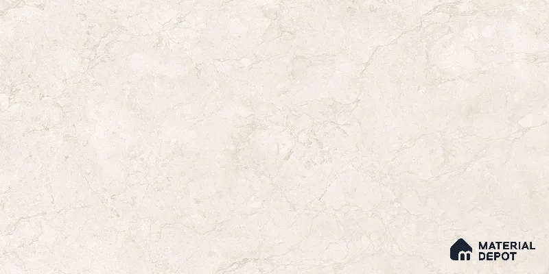 Marble Floor & Wall Tile TL 12270 B Loomix Ivory 4 ft x 2 ft Endless Carving Lappato Finish Vitrified Tile - 9 mm | 4 Random Designs