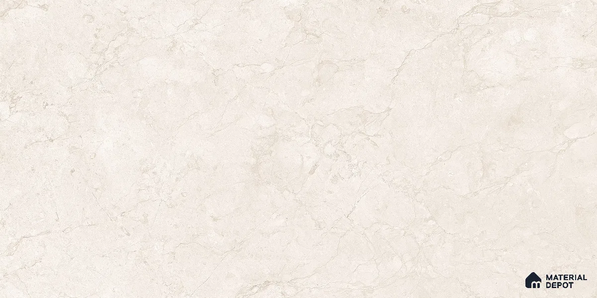 Marble Floor & Wall Tile TL 12270 B Loomix Ivory 4 ft x 2 ft Endless Carving Lappato Finish Vitrified Tile - 9 mm | 4 Random Designs