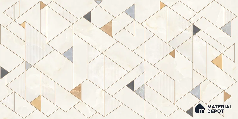 Patterned Wall Tile TL 12231 Jude Decore 4 ft x 2 ft Policer Glid Finish Vitrified Tile - 9 mm