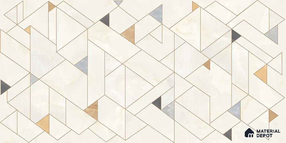Patterned Wall Tile TL 12231 Jude Decore 4 ft x 2 ft Policer Glid Finish Vitrified Tile - 9 mm