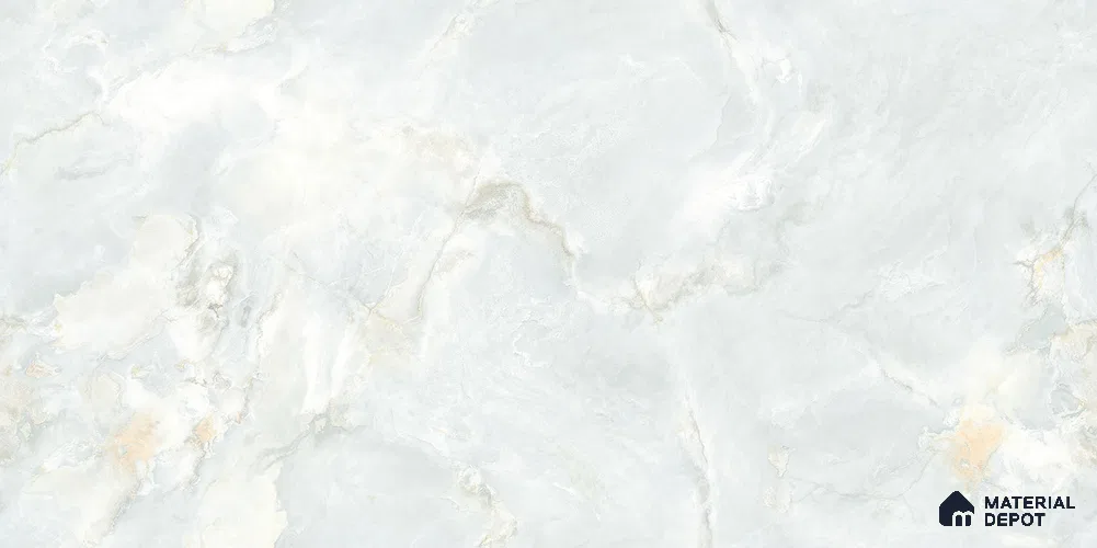 Marble Floor & Wall Tile TL 12226 Radiance Mint 4 ft x 2 ft Endless Policer Flow Finish Vitrified Tile - 9 mm | 4 Random Designs
