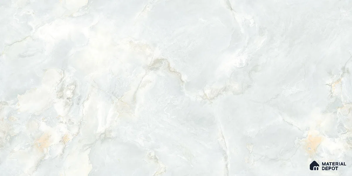 Marble Floor & Wall Tile TL 12226 Radiance Mint 4 ft x 2 ft Endless Policer Flow Finish Vitrified Tile - 9 mm | 4 Random Designs