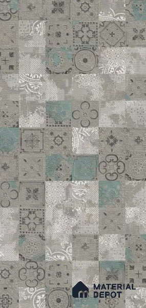 Patterned Wall Tile TL 12240 Oriana Moraccon Decore 4 ft x 2 ft Double Digital Finish Vitrified Tile - 9 mm | 2 Random Designs