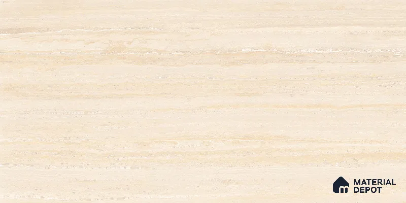 Travertine Wall Tile TL 12245 Aristo Travertine Crema 4 ft x 2 ft Double Digital Finish Vitrified Tile - 9 mm | 4 Random Designs