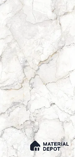 Marble Floor & Wall Tile TL 12264 Clairon Silvestre Bianco 4 ft x 2 ft Endless Mattcer Glid Flow Finish Vitrified Tile - 9 mm | 5 Random Designs