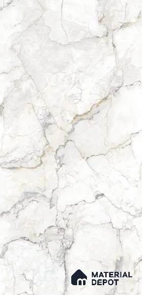 Marble Floor & Wall Tile TL 12264 Clairon Silvestre Bianco 4 ft x 2 ft Endless Mattcer Glid Flow Finish Vitrified Tile - 9 mm | 5 Random Designs