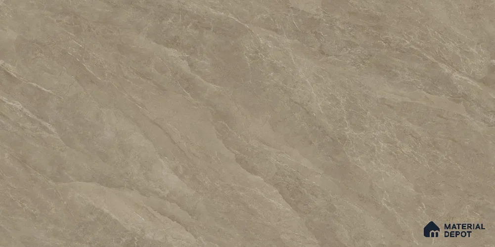 Marble Floor & Wall Tile TL 12227 B Regnar Light Brown 4 ft x 2 ft Endless Policer Flow Finish Vitrified Tile - 9 mm | 4 Random Designs