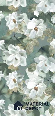 Floral Wall Tile TL 12260 Perky Decore 4 ft x 2 ft Mattcer Glid Finish Vitrified Tile - 9 mm | Suitable for Bathroom, Accent/Feature Wall, Dining Area