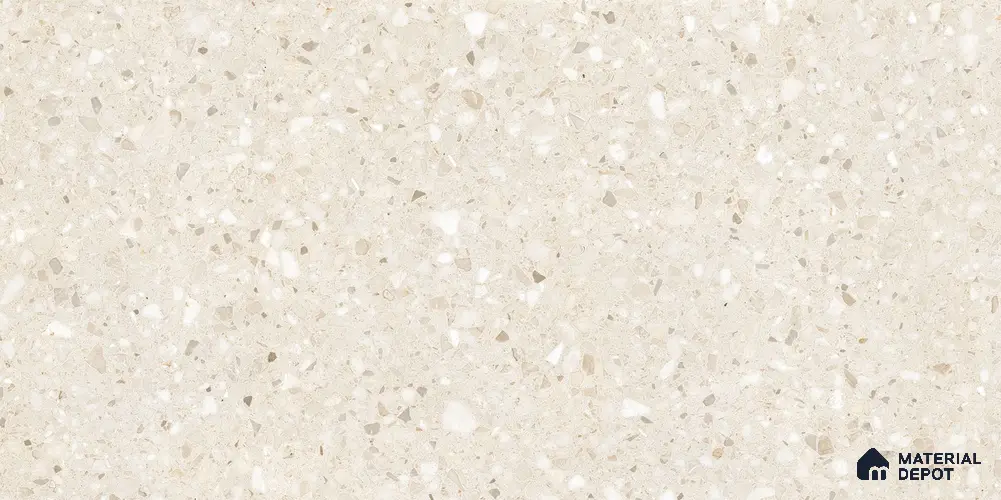 Terrazzo Floor Tile TL 12251 B Arizon Crema 4 ft x 2 ft Matte Finish Vitrified Tile - 9 mm | 5 Random Designs