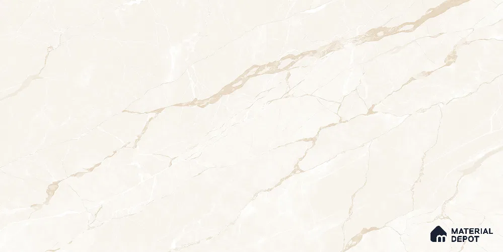 Marble Floor & Wall Tile TL 12281 Fractllia Beige 4 ft x 2 ft Sugar Carving Finish Vitrified Tile - 9 mm | 4 Random Designs