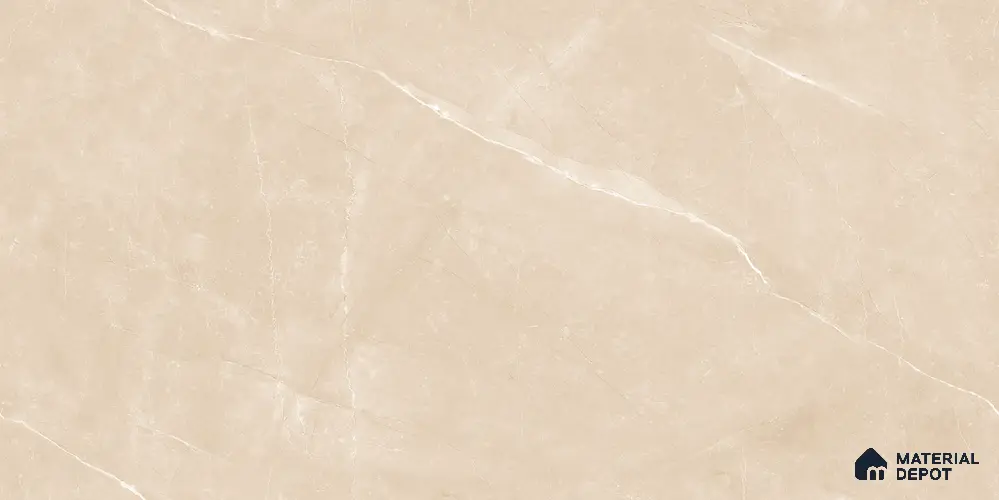 Marble Floor & Wall Tile TL 12219 Eos Armani Crema 4 ft x 2 ft Endless Policer Flow Finish Vitrified Tile - 9 mm | 4 Random Designs