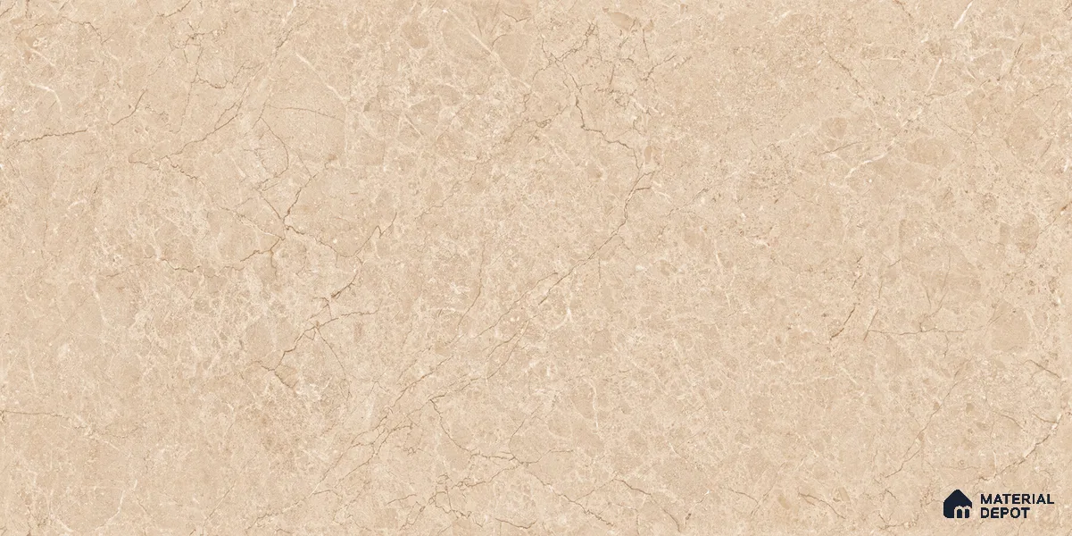 Marble Floor & Wall Tile TL 12229 Husk Brown 4 ft x 2 ft Endless Policer Flow Finish Vitrified Tile - 9 mm | 4 Random Designs