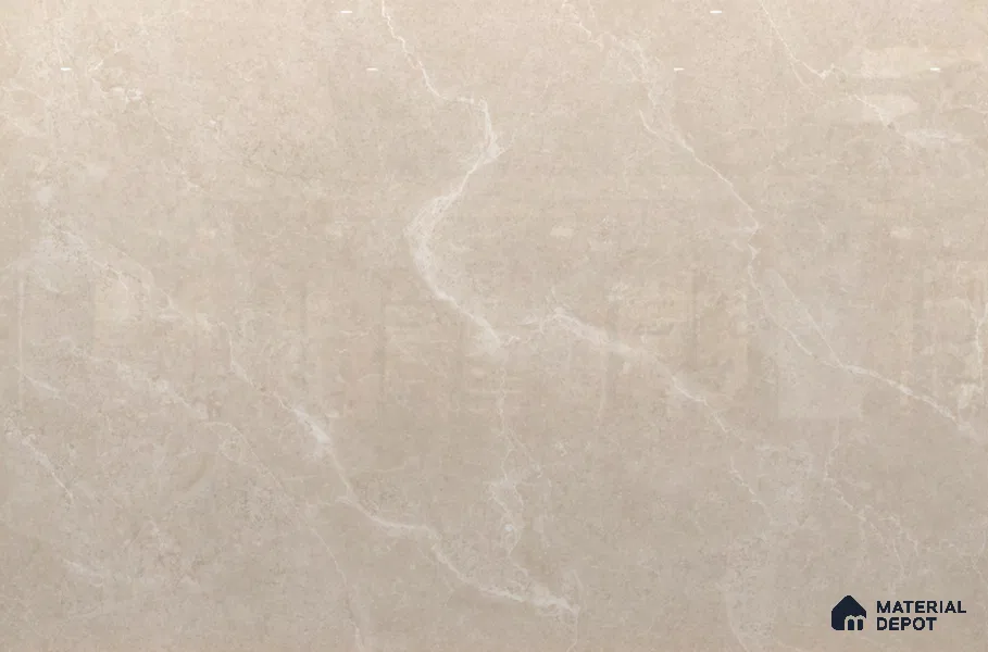 Large Formate Marble Floor & Wall Tile TL 11466 Celeste Crema 6 ft x 4 ft Vitrified Glossy Finish - 9 mm | 3 Random Design | Suitable for Living Room, Bedroom, Dining & Office