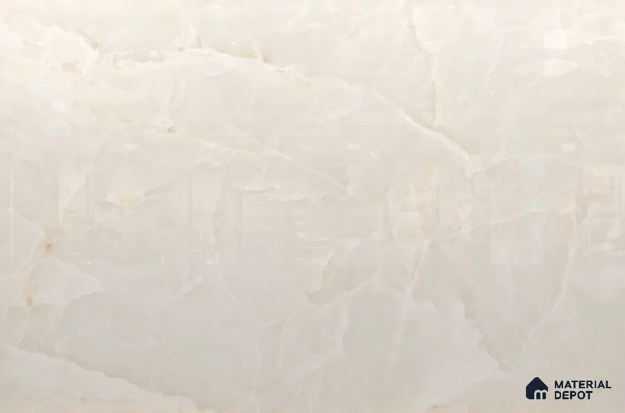 Large Format Marble Floor & Wall Tile TL 11491 B Dream Onyx Pearl 6 ft x 4 ft Vitrified Glossy Finish - 9 mm | 4 Random Design | Suitable for Living Room, Bedroom, Dining & Office | Adhesive and Spacers Must be Used During Installation