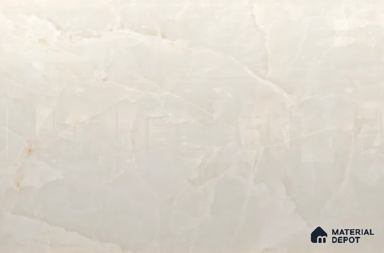 Large Format Marble Floor & Wall Tile TL 11491 B Dream Onyx Pearl 6 ft x 4 ft Vitrified Glossy Finish - 9 mm | 4 Random Design | Suitable for Living Room, Bedroom, Dining & Office | Adhesive and Spacers Must be Used During Installation