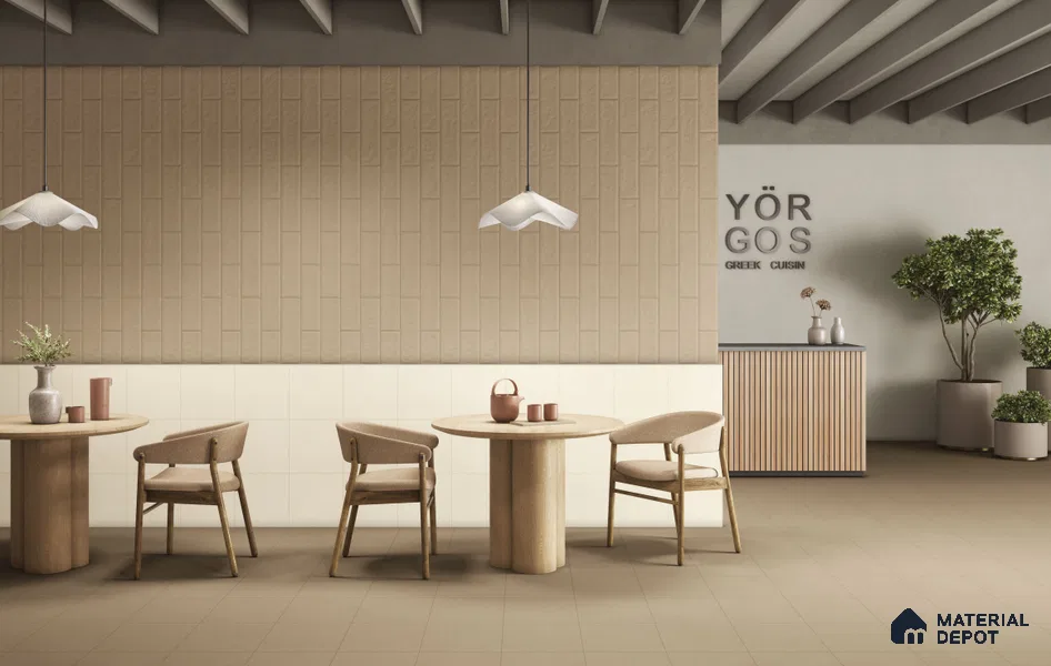 Subway Floor & Wall Tile TL 11527 F Levels Birch 8 inc x 8 inc Vitrified Whitebody Digimatt Finish - 8.5 mm | Suitable for Kitchen & Bathroom | Minimum 3 mm Spacer is Mandatory