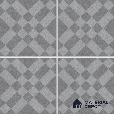 Subway Floor & Wall Tile TL 11518 I Picasso Basalt Decor 2 8 inc x 8 inc Anti Skid Vitrified Whitebody Digimatt Finish - 8.5 mm | Suitable for Kitchen & Bathroom | Minimum 3 mm Spacer is Mandatory