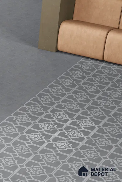 Subway Floor & Wall Tile TL 11518 J Picasso Basalt 8 inc x 8 inc Anti Skid Vitrified Whitebody Digimatt Finish - 8.5 mm | Suitable for Kitchen & Bathroom | Minimum 3 mm Spacer is Mandatory