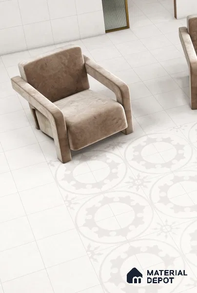 Subway Floor & Wall Tile TL 11518 E Picasso Neve Decor 5 8 inc x 8 inc Anti Skid Vitrified Whitebody Digimatt Finish - 8.5 mm | Suitable for Kitchen & Bathroom | Minimum 3 mm Spacer is Mandatory