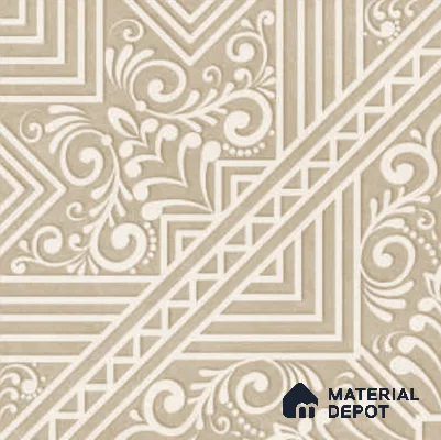 Moroccan Carpet Floor & Wall TL 11517 C Levels Sand Center 8 inc x 8 inc Anti Skid Vitrified Whitebody Digimatt Finish - 8 mm | Suitable for Living Room,Bedroom,Dining & Kitchen | Minimum 3 mm Spacer is Mandatory