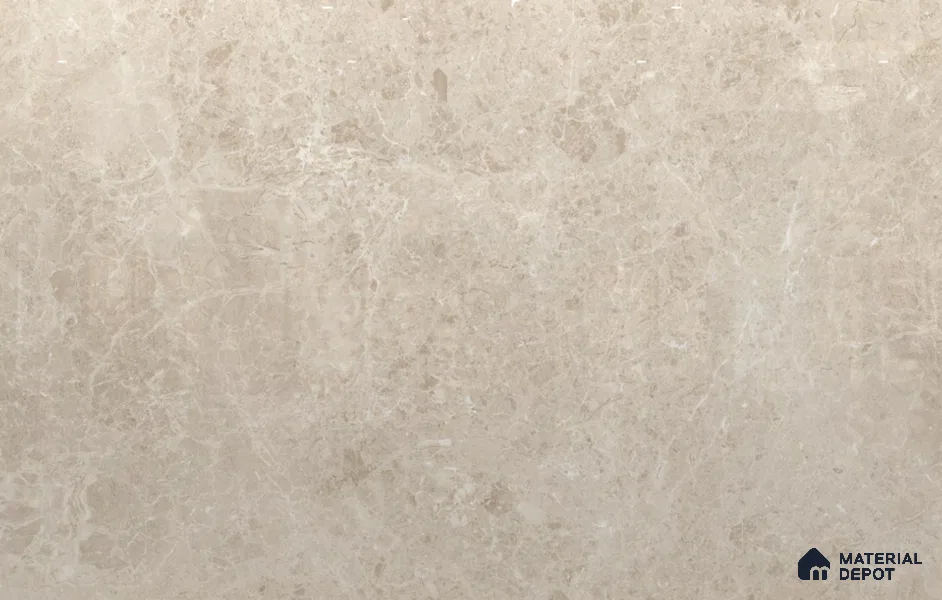 Large Format Marble Floor & Wall Tile TL 11485 Renova Crema Pie 6 ft x 4 ft Vitrified Glossy Finish - 9 mm | 4 Random Design | Suitable for Living Room, Bedroom, Dining & Office | Adhesive and Spacers Must be Used During Installation