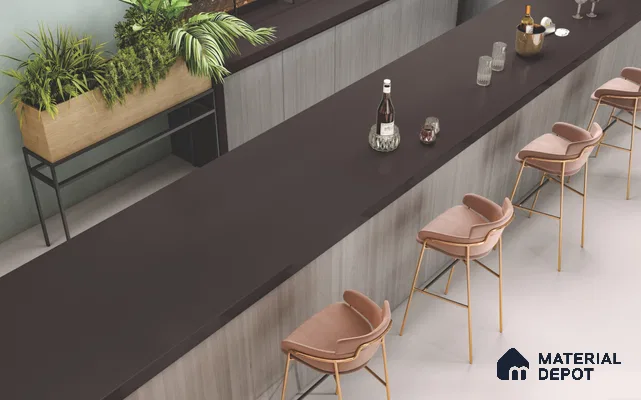 Plain Floor & Wall Tile TL 11513 I Panther 8 ft x 3 ft Fullbody Matte Finish - 15 mm | Suitable for Table Top & Window Frame | Adhesive and Spacers Must be Used During Installation