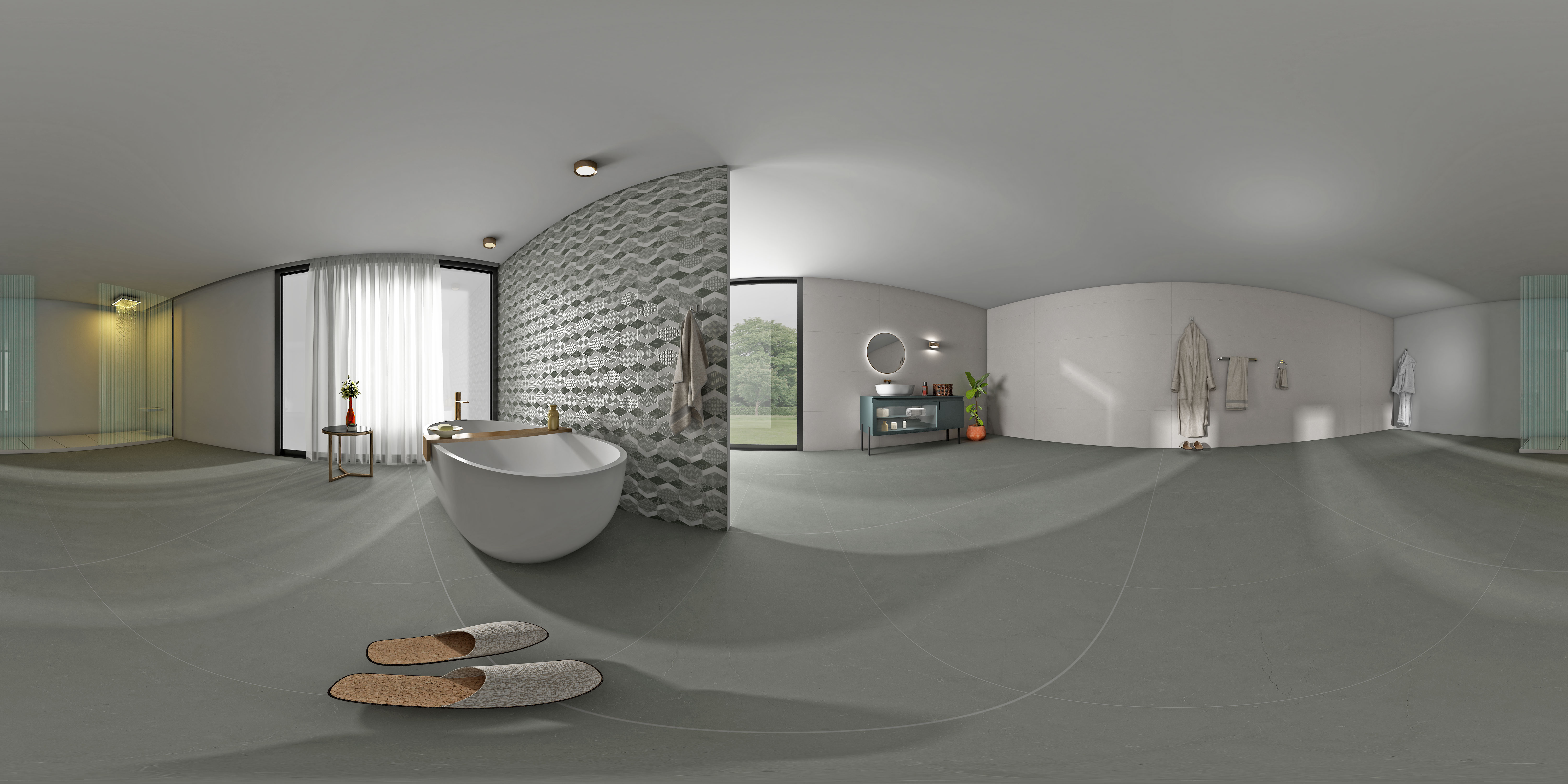 Carving Floor & Wall Tile TL 05456 B Olive Green 2 ft x 4 ft Vitrified Rustic Carving Matte Finish - 9 mm | 6 Random Design | Suitable for Living Room, Bedroom, Bathroom, Kitchen (Sample)