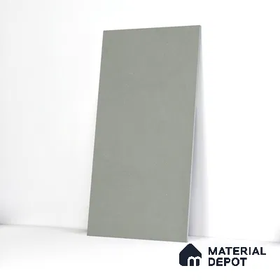 Carving Floor & Wall Tile TL 05456 B Olive Green 2 ft x 4 ft Vitrified Rustic Carving Matte Finish - 9 mm | 6 Random Design | Suitable for Living Room, Bedroom, Bathroom, Kitchen (Sample)