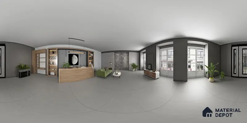 Carving Floor & Wall Tile TL 05457 Neolith Grey 2 ft x 4 ft Vitrified Rustic Carving Matte Finish - 9 mm | 6 Random Design | Suitable for Living Room, Bedroom, Bathroom, Kitchen