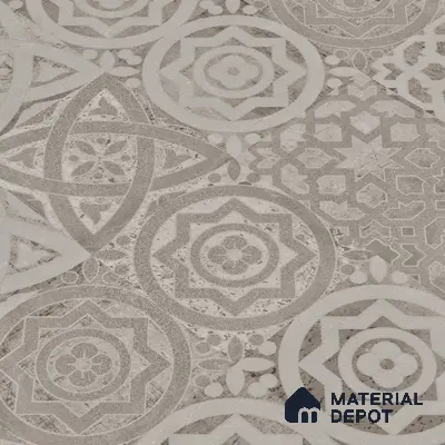 Carving Wall Tile TL 05457 B Neolith Grey Decor 2 ft x 4 ft Vitrified Rustic Carving Matte Finish - 9 mm | 4 Random Design | Suitable for Living Room, Bedroom, Bathroom, Kitchen
